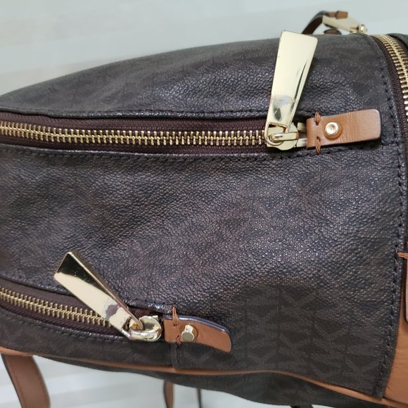 MICHAEL KORS Rhea Medium Logo Brown Backpack main image 8